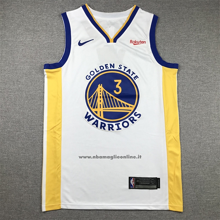 Maglia Golden State Warriors Chris Paul #3  Association 2022-23 Bianco